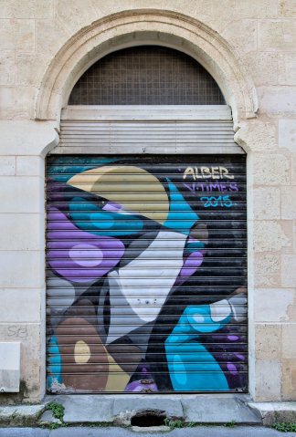 Graff : ALBER - Bordeaux, rue de la Porte Basse - 01/2015Photo : Stéphane - 11/2020