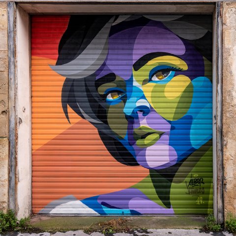 Graff : ALBER- Bordeaux, rue Poyenne - 11/2019Photo : Philippe - 06/2020