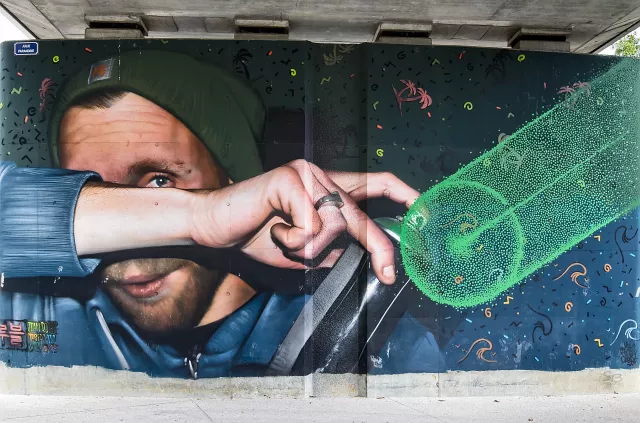 Graf : réalisé par Jean-Rooble rue des Terres de Borde à Bordeaux en septembre 2018Photo : Stéphane - 08/2020