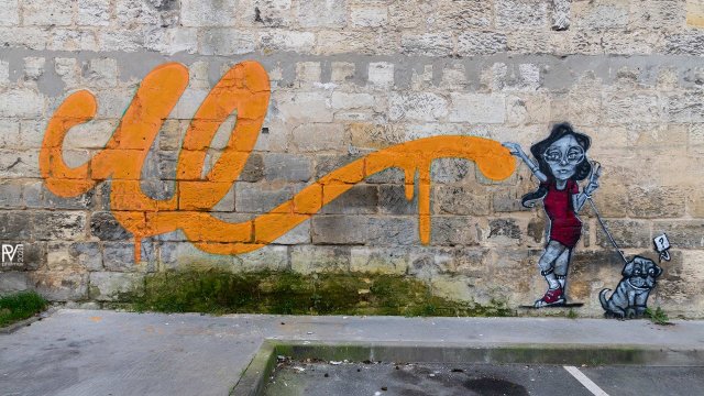 Graf : réalisé par Lüle en février 2021 avenue Thiers à BordeauxPhoto : Philippe - 02/2021