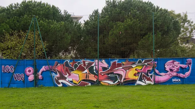 Graf : réalisé par Möka au Stade Jean-Raymond Guyon à Floirac - 06/2019Photo : Stéphane - 10/2020