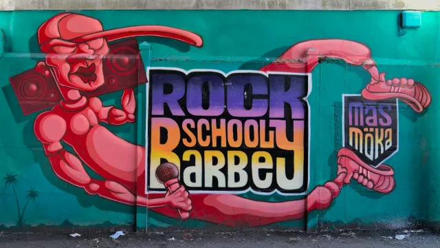 Graf : réalisé par Möka à la Rock School Barbey à Bordeaux en mars 2019Photo : Stéphane - 02/2021