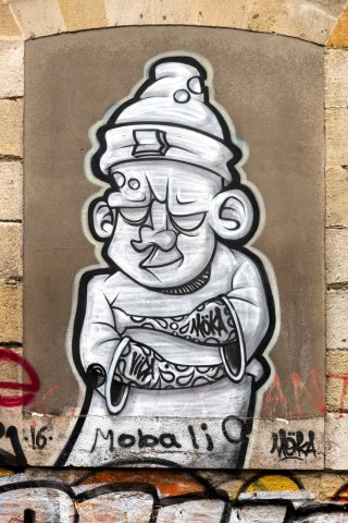 Graf : réalisé par Möka - Bordeaux, Rue Lentillac - 01/2016Photo : Philippe - 2020