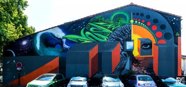 Graff : Zarbfullcolor avenue Thiers, Bordeaux, 2015Photo : Philippe - 2015